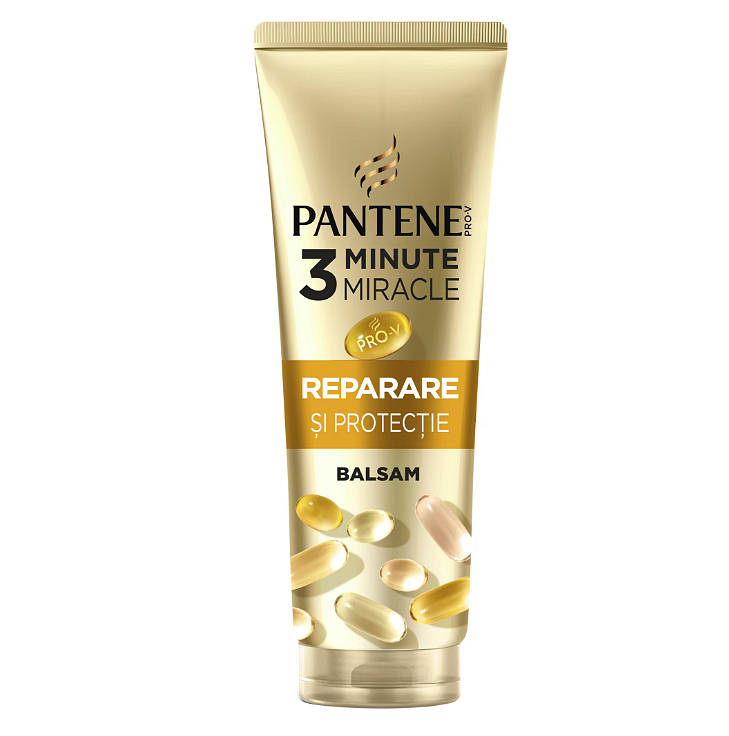 Балсам за коса Pantene Pro-V Repair & Protect 3 Minute Miracle, За чуплива и суха коса, 220 мл